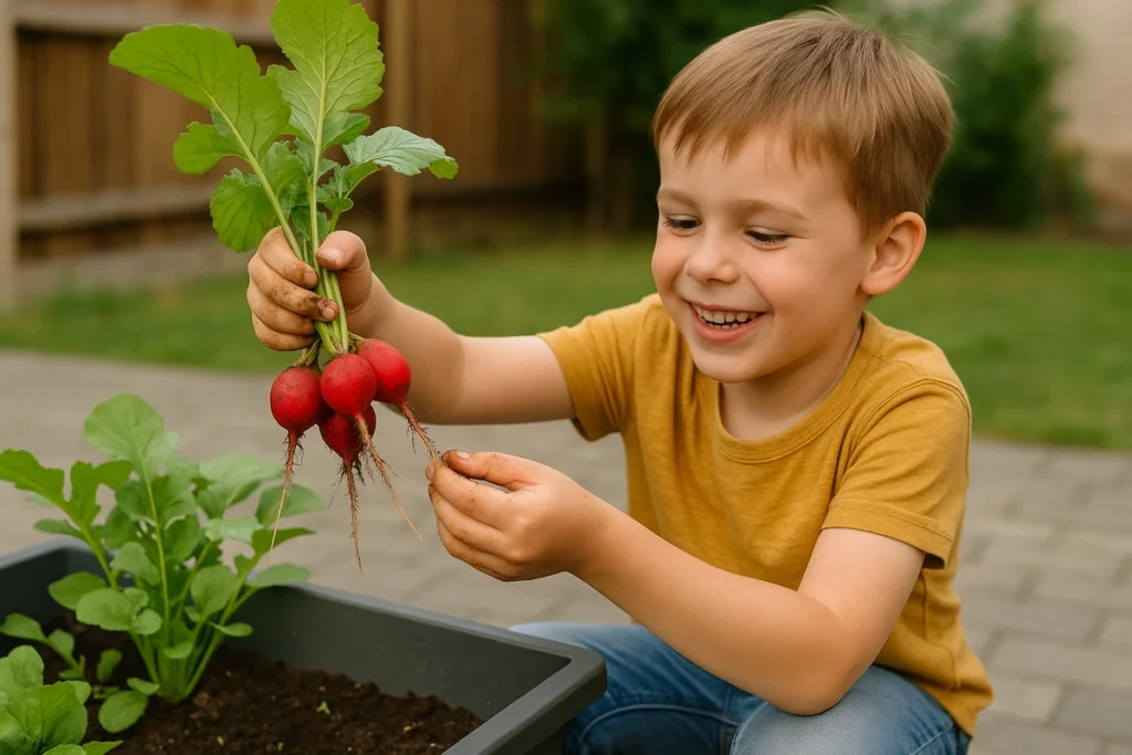 Fast-Growing Radishes and Baby Carrots